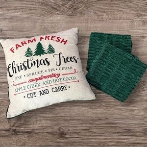 Christmas Throw Pillow & Two Throw Pillow Covers